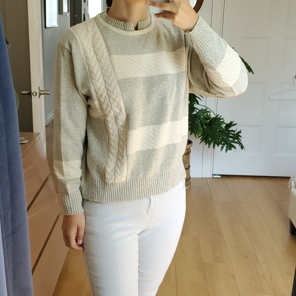 VTG Menke Exclusiv Sweater – Chic Retro Collar, Made in West Germany